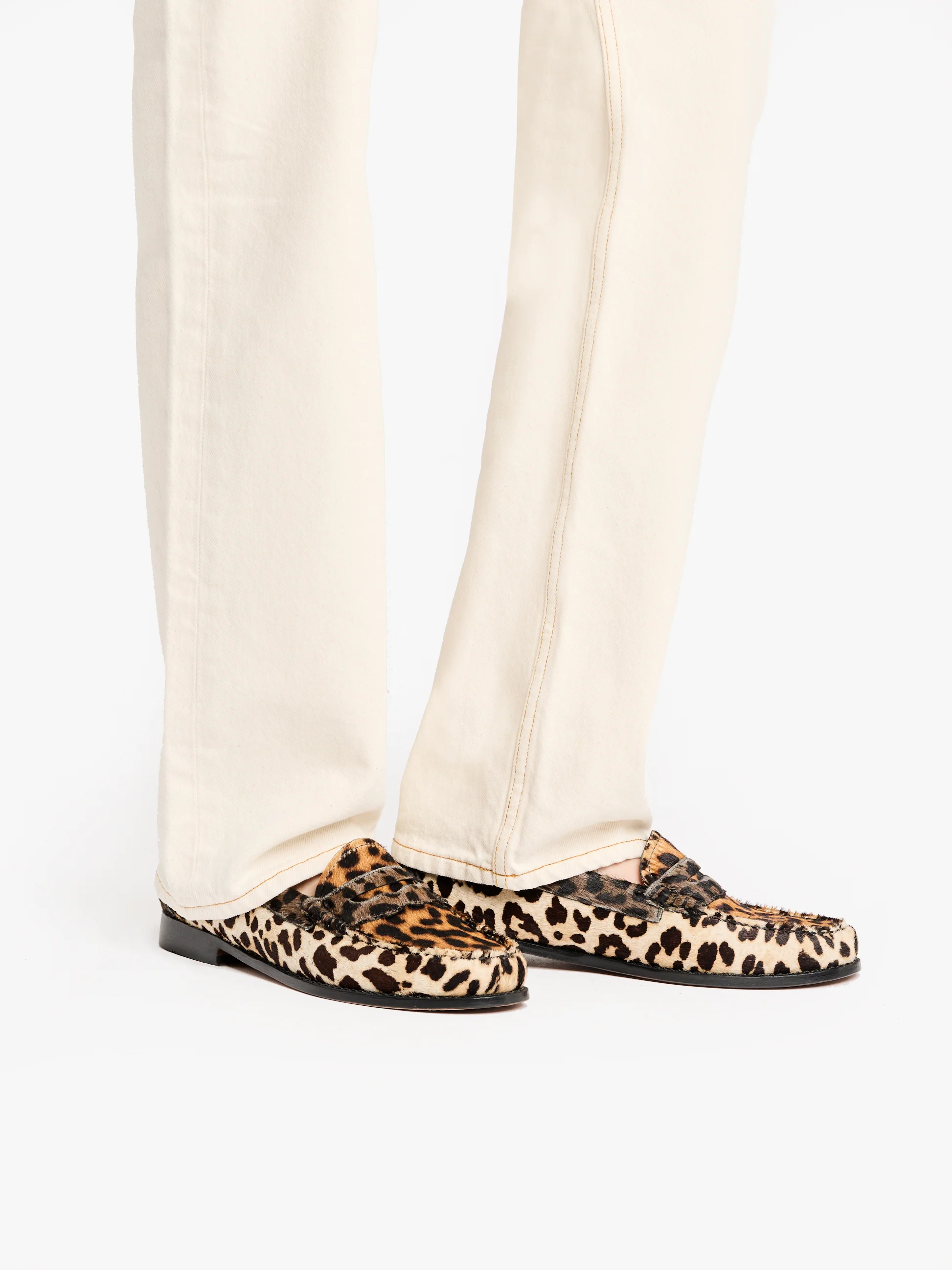 Whitney Leopard Penny Loafers - Image 3
